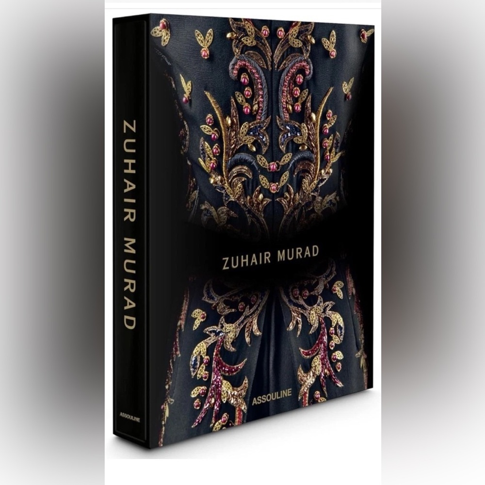 Zuhair Murad Embroidered Design Book with Gold and Red Accents